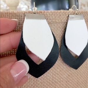 Genuine double layer earrings